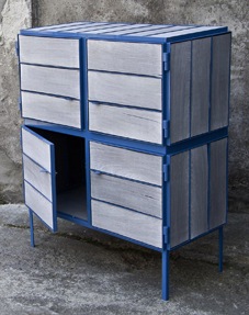 Cabinet made from Newspaperwood