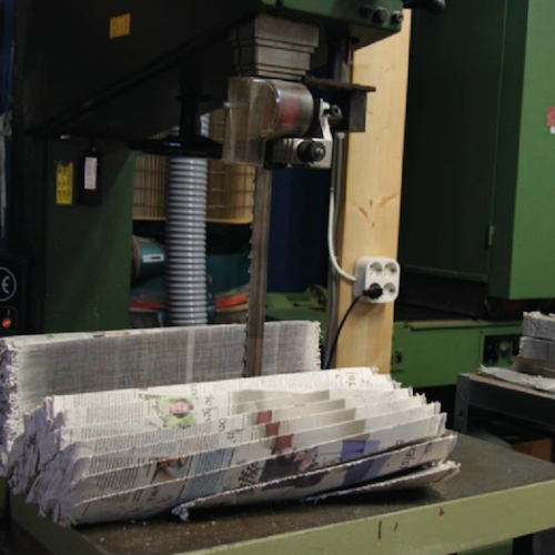 Sawing Newspaperwood