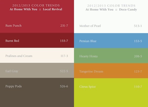 The home color trends for 2012-2013 of PPG Industries